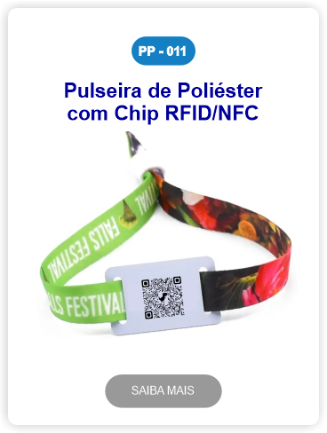 pulseiras de tecido com chip