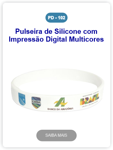 Pulseiras com Impressão Multicolorida