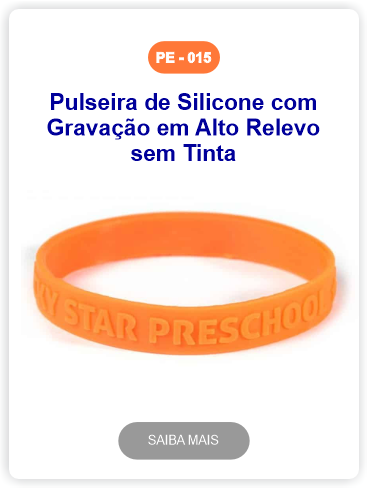 pulseiras de silicone personalizadas