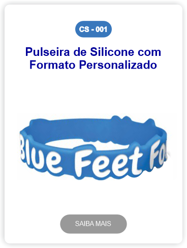 pulseiras de silicone com formato personalizado